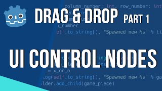 Drag and drop in Godot part 1 UI Control nodes [upl. by Aryl]