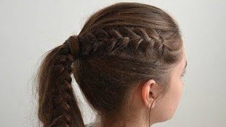 Quick and cute ponytail hairstyles for beautiful unique hairstyles azanvlogworld hairstyles [upl. by Anawek143]