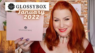 SPOILER UNBOXING GLOSSYBOX JANUARY 2022 BEAUTY BOX  TALKING ABOUT VARIATIONS [upl. by Cawley]