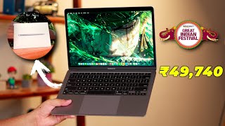 ₹49K Macbook Air M1 Unboxing From Amazon GIF Sale [upl. by Nahtahoj]