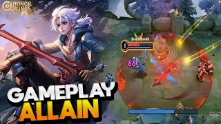 ALLAIN GAMEPLAY amp INFO SKILL  HERO AOV YANG SUDAH RELEASE DI HONOR OF KINGS SIAP MENGAMUK DI HOK [upl. by Aillicsirp]