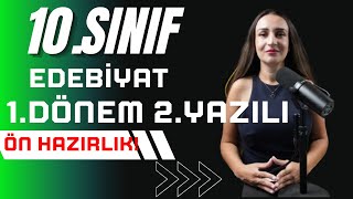 10SINIF EDEBİYAT 1DÖNEM 2YAZILI  ÖN HAZIRLIK  KOŞMASEMAİVARSAĞI [upl. by Dolloff569]