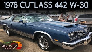 1976 Oldsmobile Cutlass 442 W30  Swivel seats RAW POWER RARE options [upl. by Atsirhc]