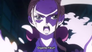 Robins Gigante Fleur  One Piece episode 1043 Eng sub [upl. by Jake]