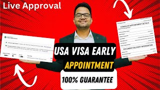 How To Get US Visa Appointment Date Early  How To Reschedule US Visa Appointment  usvisa2024 [upl. by Nolur]