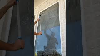 traditional window cleaning with a mop and squeegee diy windowcleaning satisfying [upl. by Dalton189]