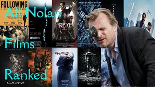 All Current Christopher Nolan Films Ranked [upl. by Lankton596]