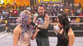 Roxanne Perez Interrupts CM Punk [upl. by Ajnot]