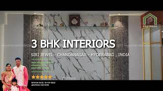 Home Interiors  3BHK Interiors  Hyderabad  Premium Variant  Project Value  INR 22 Lacs [upl. by Hofmann]