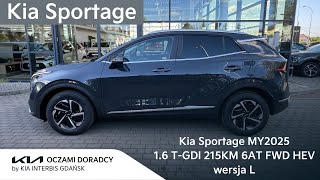 Kia Sportage MY2025 16 TGDI 215KM 6AT FWD HYBRID wersja L w kolorze Penta Metal  4K [upl. by Itch733]