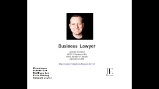 Midway UT Corporate Lawyer Jeremy Eveland [upl. by Hsivat]