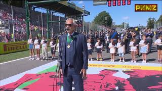 F1 Monza 2022  National Italian Anthem Performed by Andrea Bocelli [upl. by Llenrep]