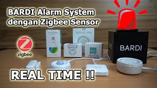 BARDI Real Time Alarm System dengan BARDI Zigbee Sensor [upl. by Savvas]