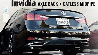 GS 350 Invidia Midpipe and Q300 Axle Back [upl. by Dleifyar]