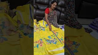 650 free shipping yellow sateensarees best quality 7989587309 whats up to order [upl. by Ringe]