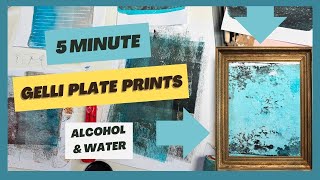 Unlock Stunning Gelli Plate Effects with Alcohol amp Water  Master Transparent vs Opaque Paints [upl. by Malek]