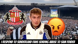 Sunderland fans SEND ABUSE to Sam Fender’s Newcastle United themed concert [upl. by Colier]