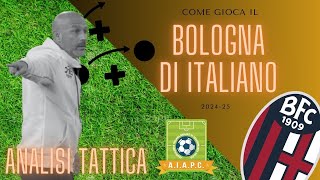 ⚽️ Analisi Tattica ⚽️ Come gioca il BOLOGNA di ITALIANO 202425 🔴🔵 [upl. by Rubio]