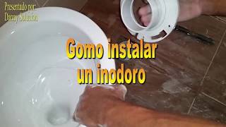 Como instalar inodoro horizontal👍“Como instalar un WC”  Que fácil💯 [upl. by Storer379]