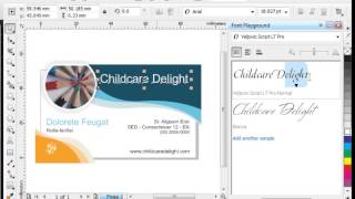 CorelDRAW Graphics Suite X64 Update  Choosing fonts with Font Playground [upl. by Ina]