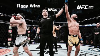 UFC 270 Bruce Buffer Announces Deiveson Figueiredo The Winner [upl. by Ress999]