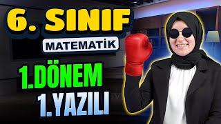 6Sınıf Matematik 1Dönem 1Yazılıya Hazırlık 📝 2024 [upl. by Eizzik]