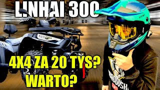 NAJTAĹSZY QUAD 4X4 W POLSCE  WARTO  WADY I ZALETY   LINHAI 300 PROMAX [upl. by Bowen283]