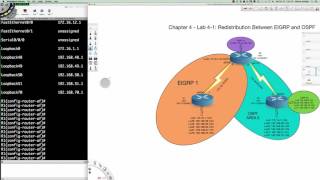 Fall 2015  CTS265840 Week 6  10052015  Lab 41  Redistribution wOSPF amp EIGRP NetAcad [upl. by Claman]