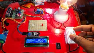 Over voltage and under voltage protection system arduino based project [upl. by Refenej984]