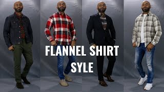 How To Wear A Flannel ShirtHow A Flannel Shirt Should Fit [upl. by Irish]