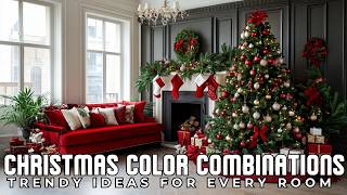 Christmas Color Combinations 2024 Trendy Ideas for Every Room [upl. by Eednahs]