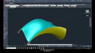 029 Autocad 3D  planar surface Surface network [upl. by Etheline]