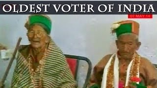 Oldest voter in HP casts vote [upl. by Ettenil]