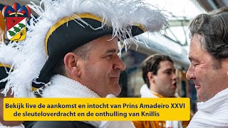 Aankomst Prins Amadeiro XXVI in Oeteldonk 2024 [upl. by Amolap]