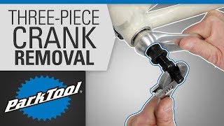 Crank Removal and Installation  Three Piece Crankset Square Spindle ISIS Octalink [upl. by Kernan55]