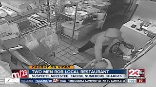 Chilling video of a Mexican restaurant robbed at gun point [upl. by Oretna]