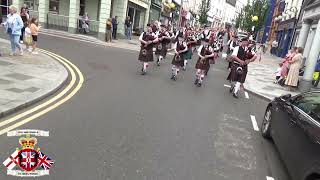 Enniskillen Pipe Band 2  Co Fermanagh Grand Orange Lodge Murdered Brethren Parade 2024 [upl. by Dduj]