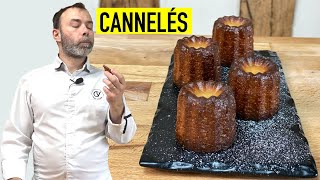 THE AUTHENTIC CANNELES DE BORDEAUX RECIPE BY FRENCH CHEF [upl. by Peatroy940]