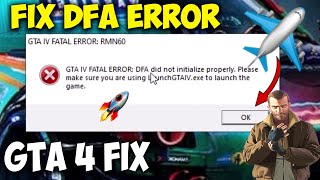 How to Fix DFA Error in GTA 4 Guide 2024 [upl. by Haynor325]