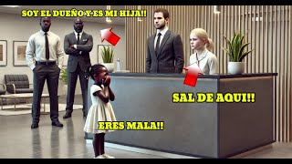 EMPLEADA RACISTA HUMILLA A UNA NIÑA SOLO POR SER NEGRA LO QUE NO SABIA ES QUE SU PADRE ES EL DUEÑO [upl. by Aileahcim]