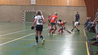 zaalhockey hele wedstrijd Warande Md1  Zwart Wit 1 3 [upl. by Ingrid]