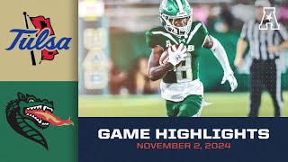 Game Highlights Tulsa vs UAB November 2 2024 [upl. by Padriac]