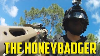 Airsoft  The Honeybadger quotARES AM013 AMOEBAquot [upl. by Akcirderf871]