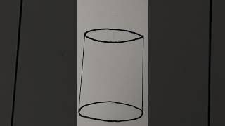 How to Draw a cylinder 3darttrick drawing art [upl. by Sanford]