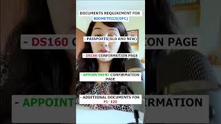 Documents required for BiometricOFC  USA visa [upl. by Ninnette366]