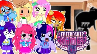 MLP Past Mane 7 Reacts To Future  Sci Twilight  Equestria Girls  Friendship Games Part  7 [upl. by Tucky]