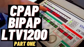 How to set up CPAP and BiPAP Non Invasive Ventilation with LTV 1200 Ventilator Part 1 [upl. by Critta]