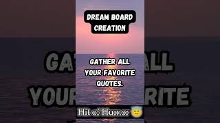 Dream Board  Gather Favourite Quotes I Vision Board I Manifestation I Law of Attraction shorts [upl. by Nairam942]