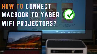 Yaber V6 WiFi projector connects with MacBook Fast [upl. by Seagraves878]