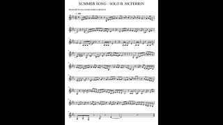 Summer song  Transcription of Bob McFerrins solo [upl. by Latvina]